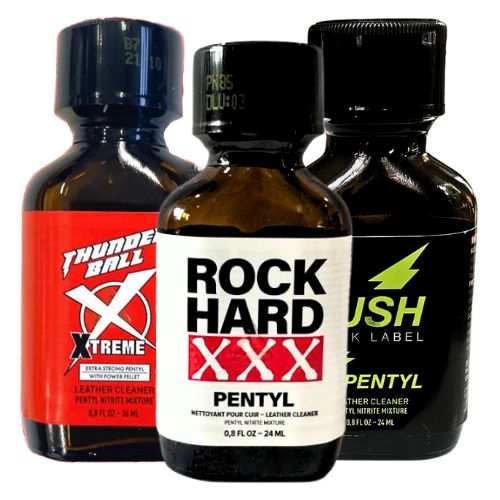 Red White and Black Triple Pack from Online Poppers UK