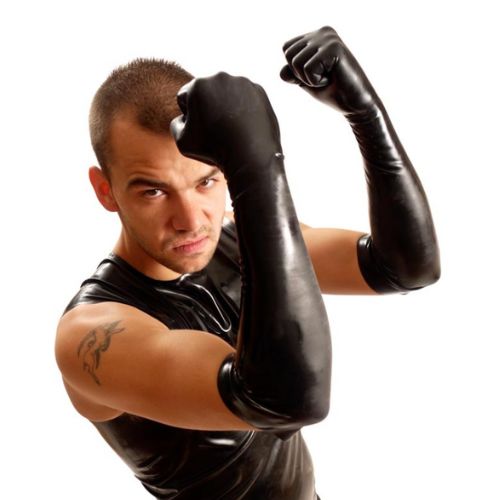 Fist Rubber Elbow Gloves from Online Poppers