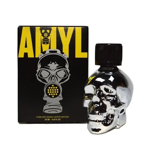Silver Skull Amyl Poppers from Online Poppers UK